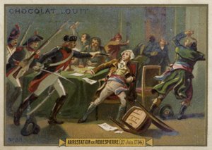 Zatčení Maximiliena Robespierra, Francouzská revoluce, 27. července 1794 od French School