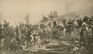 Příjezd bavorských jednotek před Paříží, francouzsko-pruská válka, září 1870 od French School