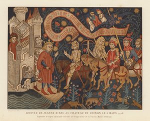 Příjezd Johanky z Arku do Chateau de Chinon od French School