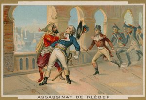 Atentát na Jean-Baptiste Klebera, velitele francouzských jednotek v Egyptě, Káhira, 1800 od French School