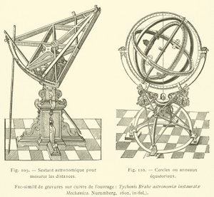 Astronomické přístroje (rytina) od French School