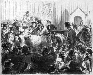 Útok na anglickou královnu Viktorii (1819-1901) od French School
