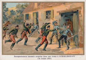 Útok na statek v Schirlenhoff od French School
