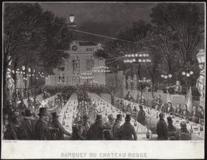 Banket v Chateau Rouge od French School