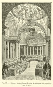 Císařská hostina v divadle Tuileries, 2. dubna 1810 od French School