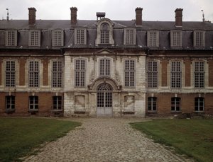 Barokní architektura: fasáda hotelu des Rams (17. století), Abbeville, Somme (80). od French School