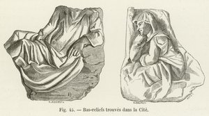 Basreliéfy nalezené v Cite od French School