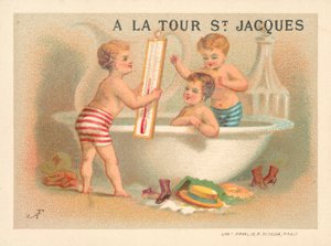 Doba koupele (chromolitho) od French School