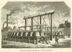 Baterie pro přípravu čistého vodíku (gravírování) od French School