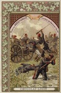 Bitva u Karavan-Serai, řecko-turecká válka, duben 1897 od French School