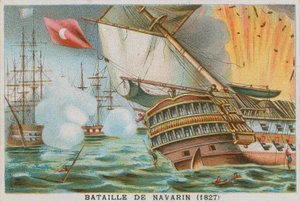Bitva u Navarina, 1827 od French School