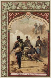 Bitva u Revenni, řecko-turecká válka, duben 1897 od French School
