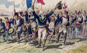 Bitva u Valmy od French School