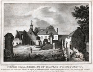 Bitva u Waterloo. (rytina, asi 1830) od French School