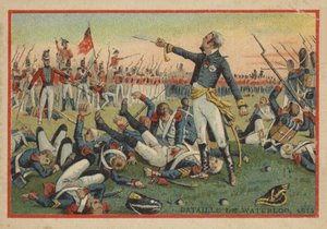 Bitva u Waterloo v roce 1814 od French School
