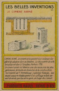 Krásná karta vynálezů, železobeton od French School