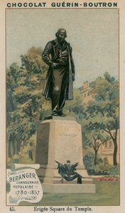 Beranger, Chansonnier Populaire, 1780-1857, Erigee Square du Temple od French School