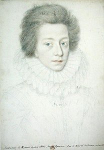 Bernard de Nogaret de La Vallette (1592-1661) vévoda z Epernonu (tužka na papíře) od French School