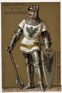 Bertrand du Guesclin (Duguesclin) (v. 1320-1380). Francouzský konstábl od French School