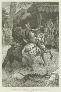 Bertrand du Guesclin přišel vévodovi poděkovat od French School