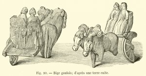 galská biga; z terakoty od French School