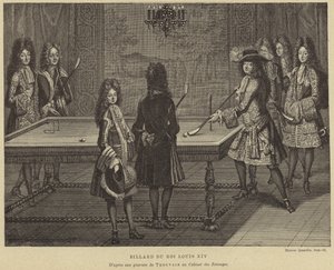 Kulečníkový stůl francouzského krále Ludvíka XIV od French School