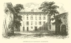 Místo narození Napoleona Bonaparta (rytina) od French School
