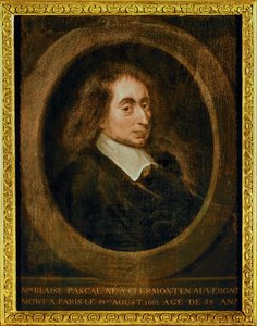 Blaise Pascal ... (olej na plátně) od French School