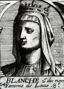 Blanche Kastilská (1188-1252) královna Francie od French School