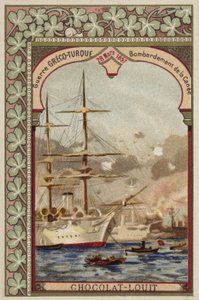 Bombardování Chanie, Kréta, řecko-turecká válka, 28. března 1897 od French School