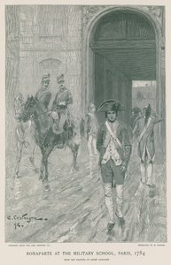 Bonaparte na vojenské škole od French School