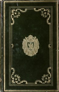Knižní vazba s erbem Napoleona Bonaparta (1769-1821) (zelená kůže a zlato) od French School