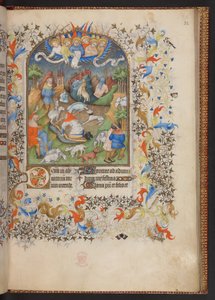 Kniha hodin, Přidat MS 32454 f.32r, Francie od French School