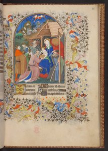 Kniha hodin, Přidat MS 32454 f.35r, Francie od French School