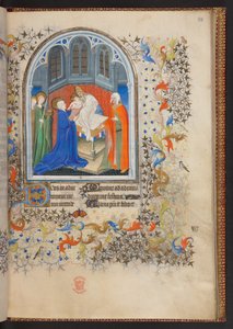 Kniha hodin, Přidat MS 32454 f.38r, Francie od French School