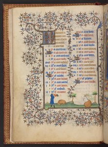 Kniha hodin, Přidat MS 32454 f.7v, Francie od French School