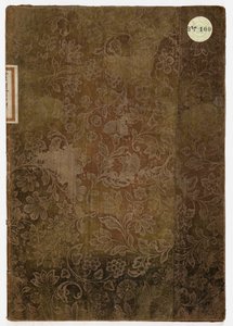 Kniha etikety vévodského paláce v Lucce, Lucca, 1805 (vyšívaný textil a papír) od French School