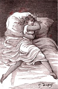 Hraniční hysterie. 1887 (rytina) od French School
