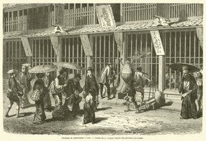 Lékárník v Yedo (rytina) od French School