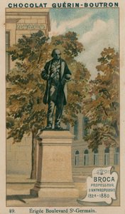 Broca, profesor antropologie, 1824-1880, Erigee Boulevard St-Germain od French School