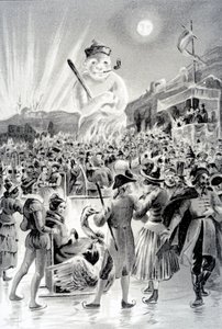 Budapešť, ilustrace ze Sněžného muže od George Sand, 1887 od French School