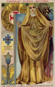 byzantská jeptiška od French School