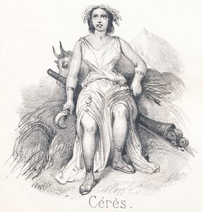 C Ceres: Dcera Saturna a Cybele Byla jmenována bohyní země nebo zemědělství od French School