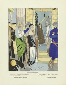 Cabaret Caucasien .., od Art-Gout-Beaute, 20. léta 20. století (šablonový tisk) od French School