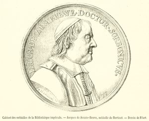 Kabinet medailí Císařské knihovny, Jacques de Sainte-Beuve, medaile od Bertineta (rytina) od French School