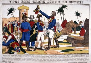Kampaň (expedice) do Egypta (1798-1801) vedená Napoleonem Bonapartem v roce 1799. Obrázek Epinal od French School