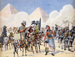 Kampaň (expedice) do Egypta (1798-1801): Francouzská armáda v Egyptě pod Napoleonem Bonapartem: umělci, kteří následují armádu od French School