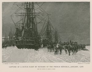 Zajetí nizozemské flotily husary Francouzské republiky od French School