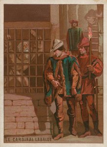 Kardinál Jean La Balue ve vězení v roce 1469 od French School