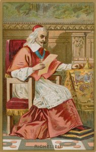 kardinál Richelieu od French School
